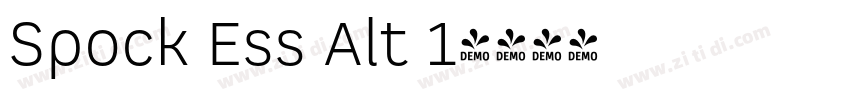 Spock Ess Alt 1字体转换